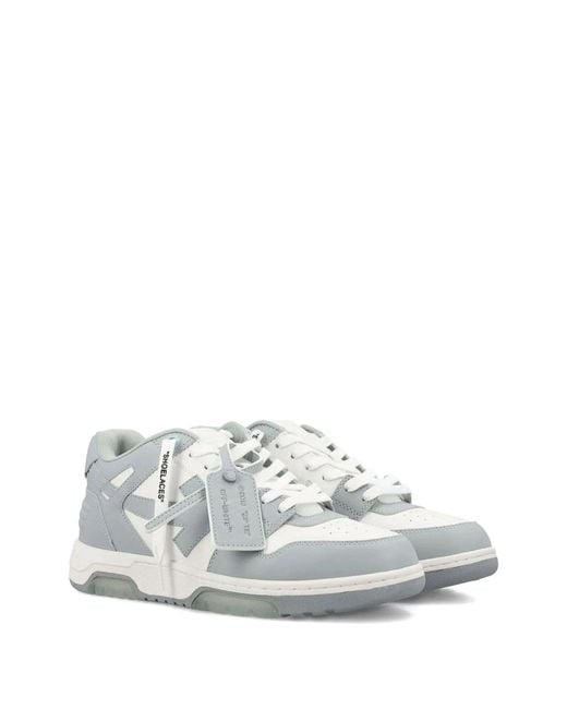Off-White c/o Virgil Abloh White Out Of Office Leather Sneakers for men
