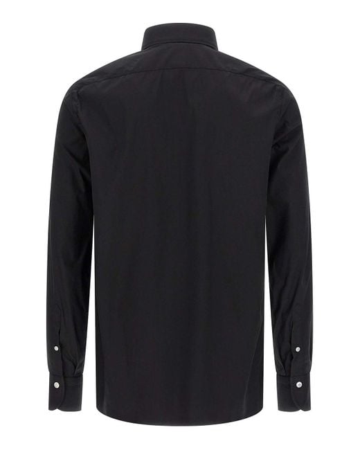 Finamore 1925 Black Napoli Shirt for men