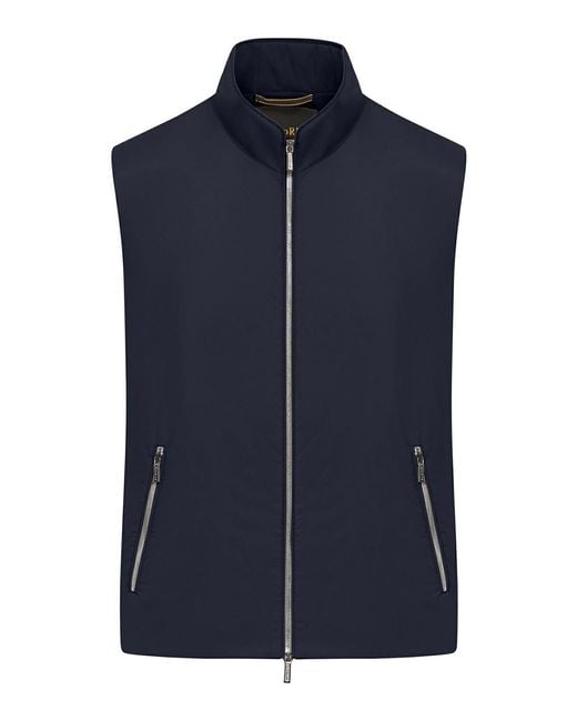 Moorer Blue Senio-Skt Padded Vest for men