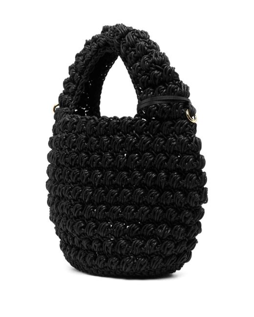 J.W. Anderson Black Large Popcorn Tote Bag From Jw Anderson