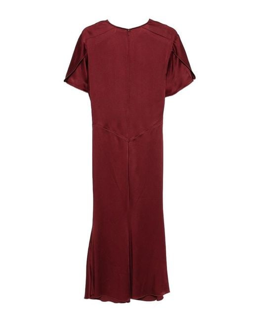 Victoria Beckham Red Midi Dresses