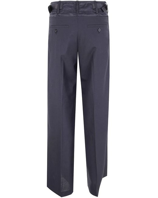 Sacai Blue "Suiting Mix" Pants