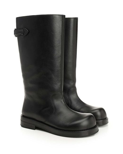 Acne Black Leather Boots