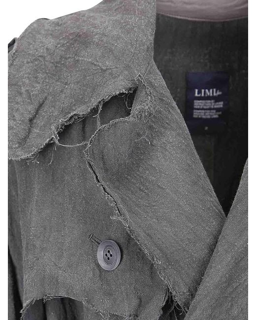 Limi Feu Gray Long Trench Coat