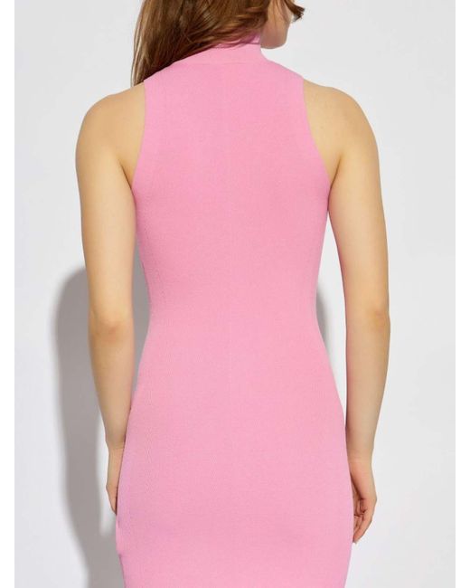 DIESEL Pink Logo Mini Dress