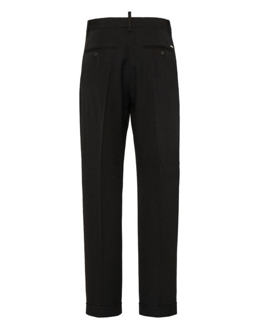 DSquared² Black Straight Trousers