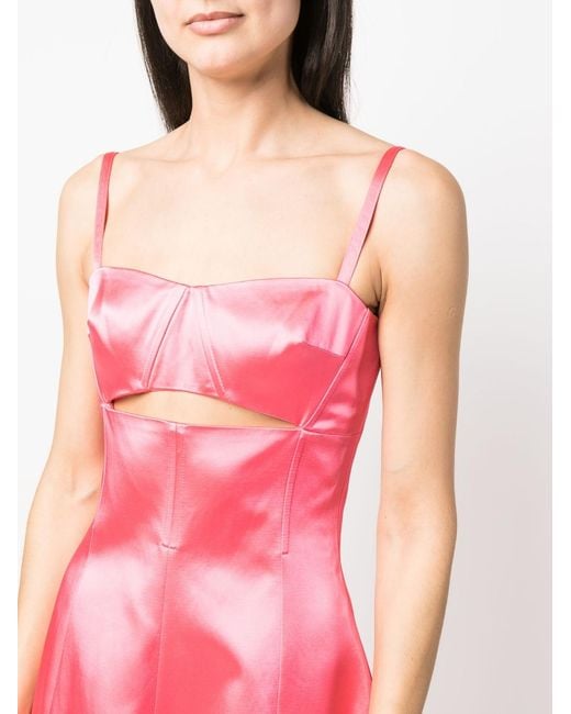 Patou Pink Cut-Out Minidress