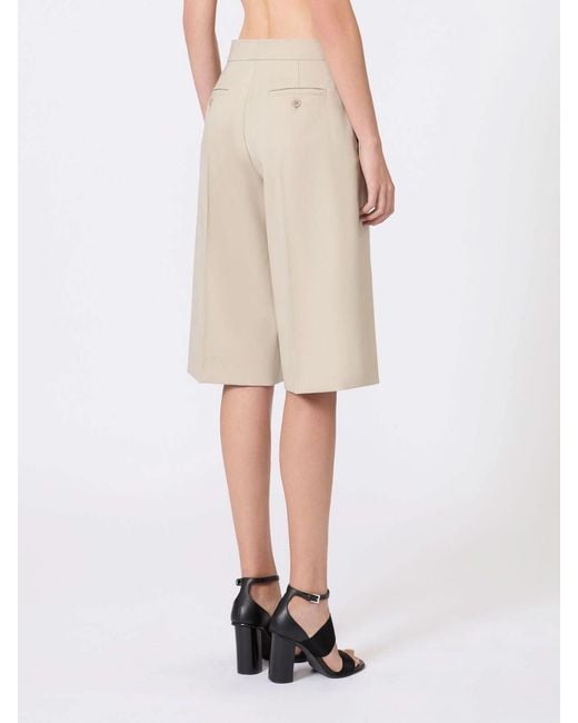 Max Mara Natural Humble Raw Bermuda Shorts