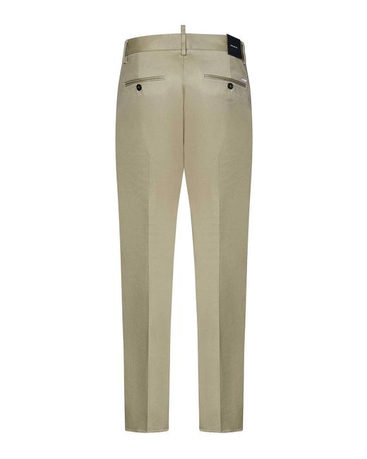 DSquared² Natural Stretch Cotton Cool Guy Trousers for men