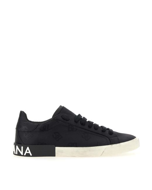 Dolce & Gabbana Black Sneakers With Logo for men
