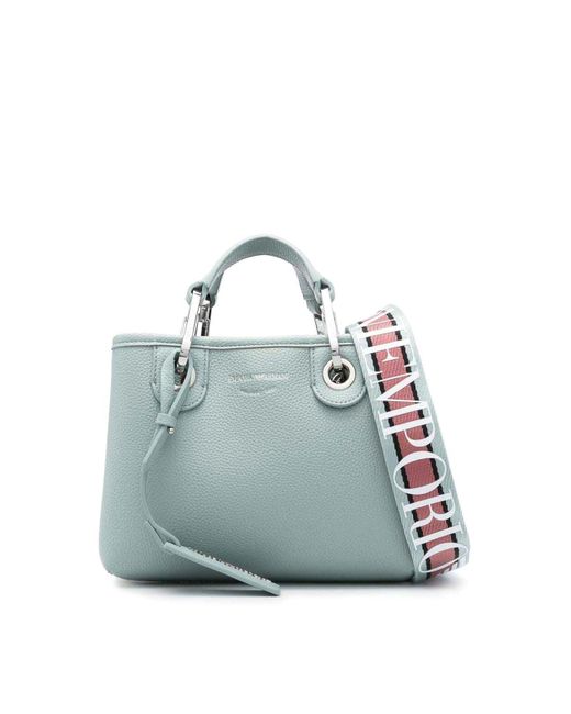 Emporio Armani Myea Mini Shopping Bag in Blue | Lyst UK