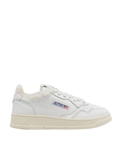 Autry White Medalist Sneakers