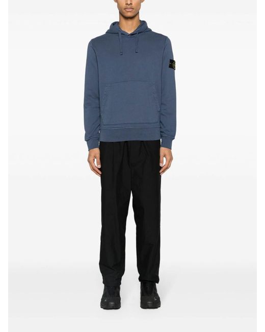 Stone Island Blue Sweatshirt With Patch for men