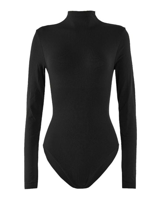 Wolford Black High Neck Pullover
