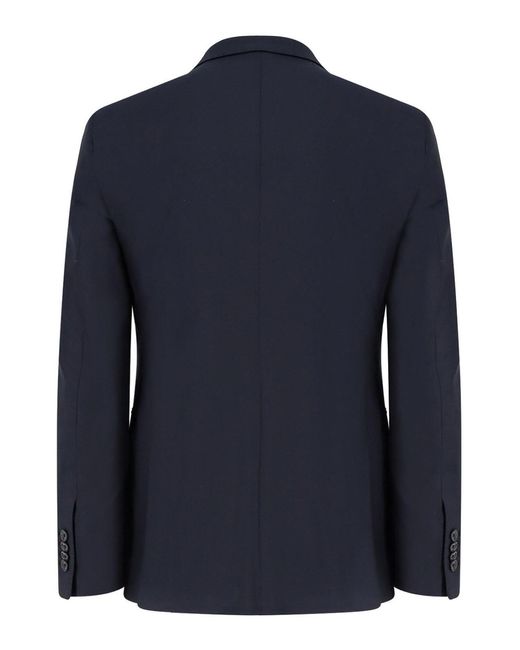 Tagliatore Blue Virgin Wool Suit With Waistcoat for men