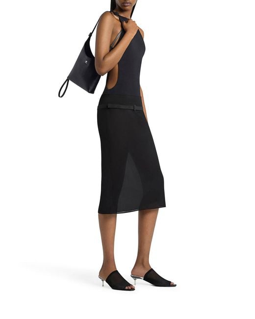 Borsa Tote Piccola di Courreges in Black