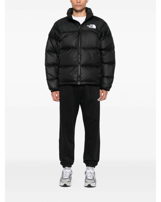 The North Face Black Puffer Jacket With High Collar for men