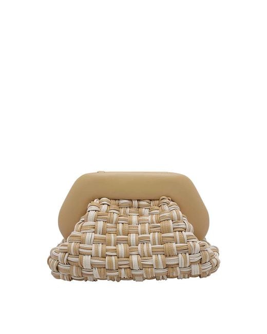 THEMOIRÈ Natural Tia Microweaved Handbag
