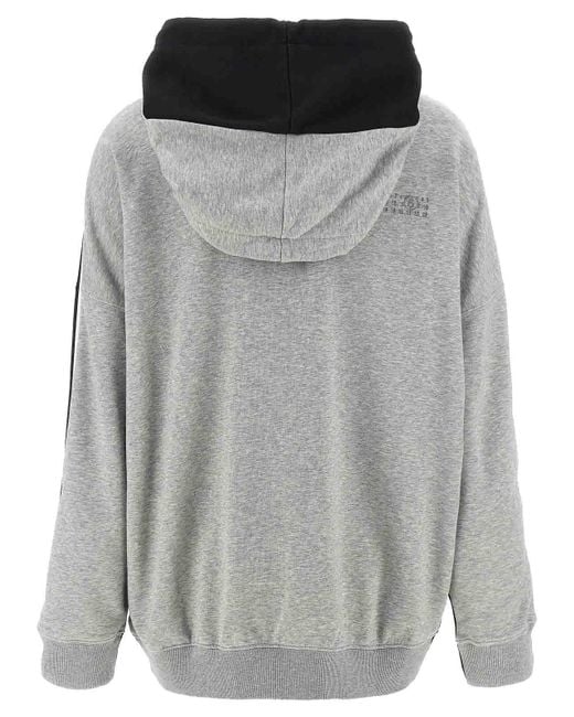 MM6 by Maison Margiela Black Double Front Hoodie