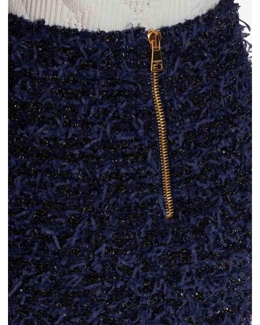 Balmain Blue Skirt
