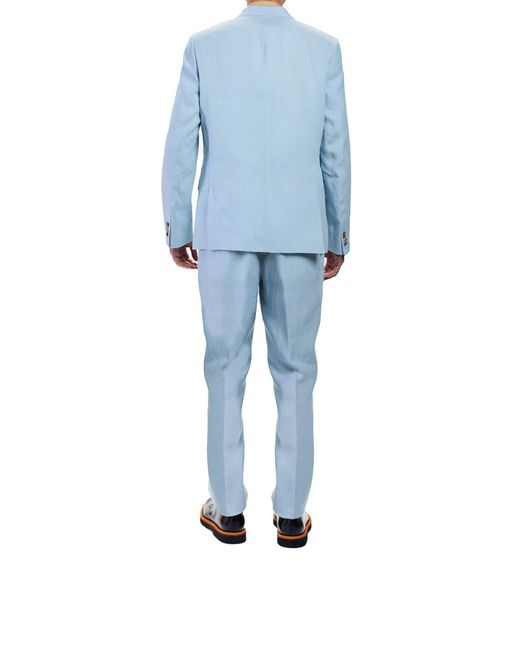 Paul Smith Blue Soho Linen Suit for men