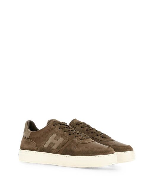Hogan Brown Flat Sneaker, for men