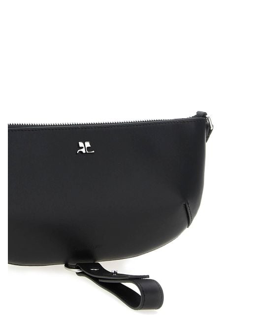 Courreges Black Holy Eclipse Shoulder Bag
