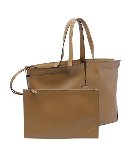 Tod's Natural Tods Di Bag Folio Small Medium Bag