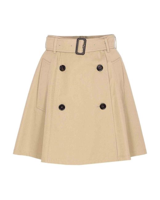 Burberry Natural Quilt Josselyn Skirt