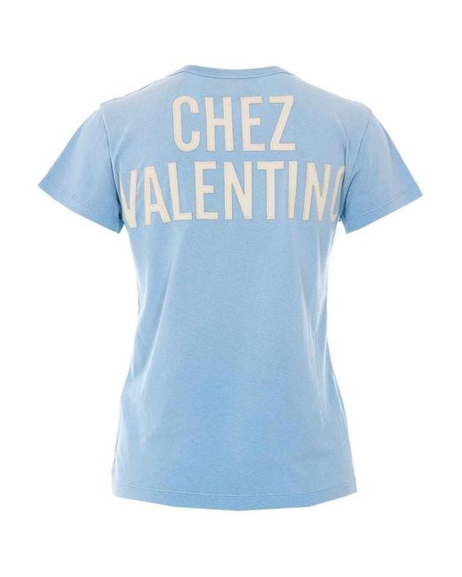 Valentino Garavani Blue Vintage Light Pattern T-Shirt