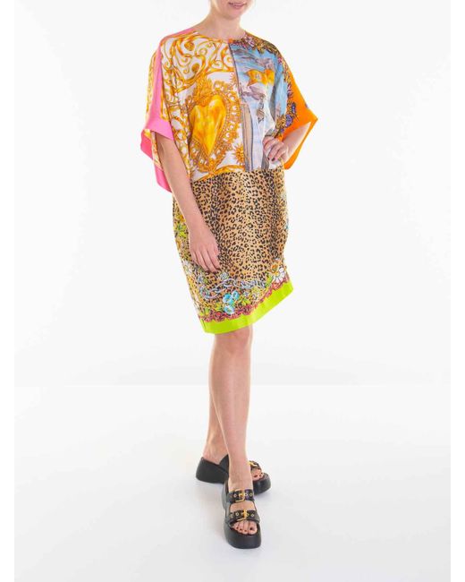 Moschino Multicolor Silk Dress