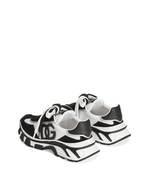 Dolce & Gabbana Black Airmaster Dg Logo Patch Sneakers for men