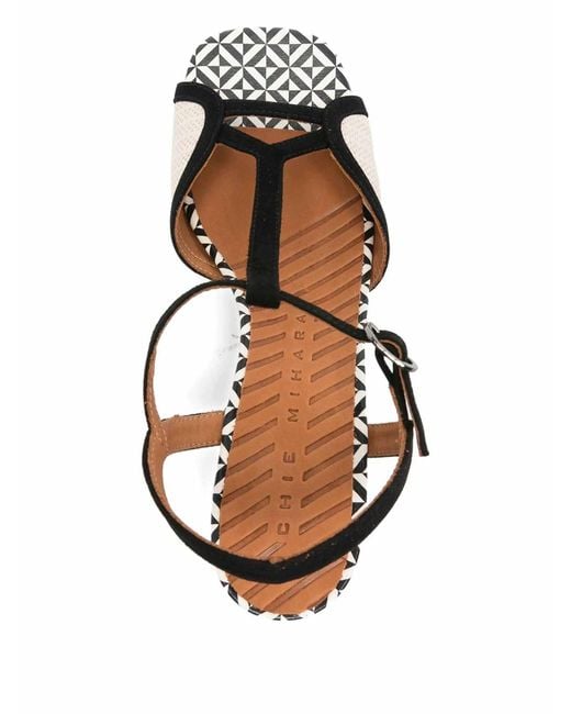 Chie Mihara Black Sandals