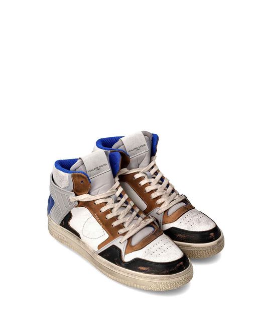Philippe Model White Mid La Grande Sneaker Multicolour for men