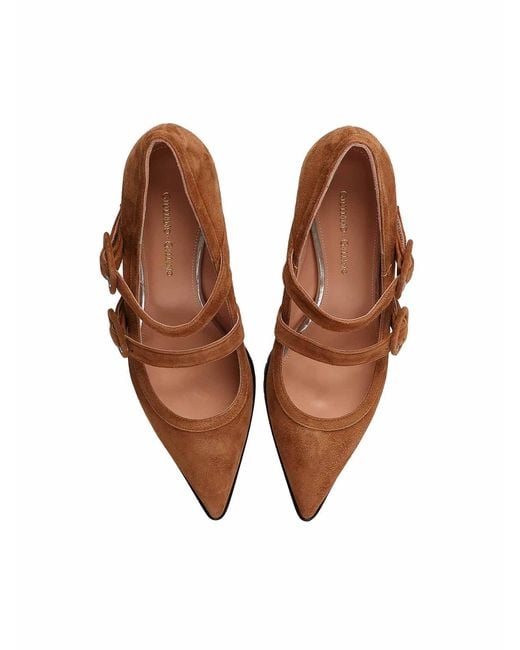 Giuliano Galiano Brown Geluci Suede Pumps