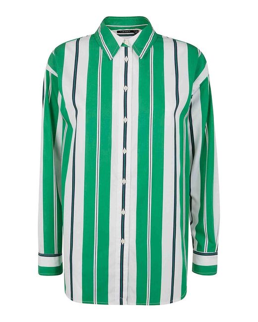 Ralph Lauren Green Kotta Long Sleeve Button Front Shirt