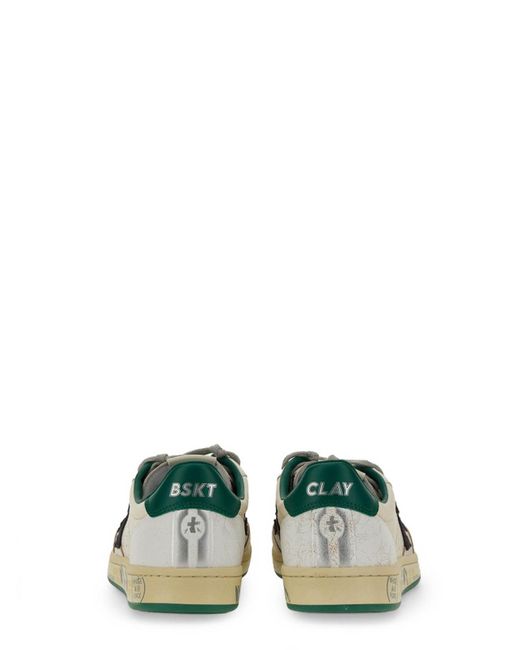Premiata Green Clay Sneakers for men