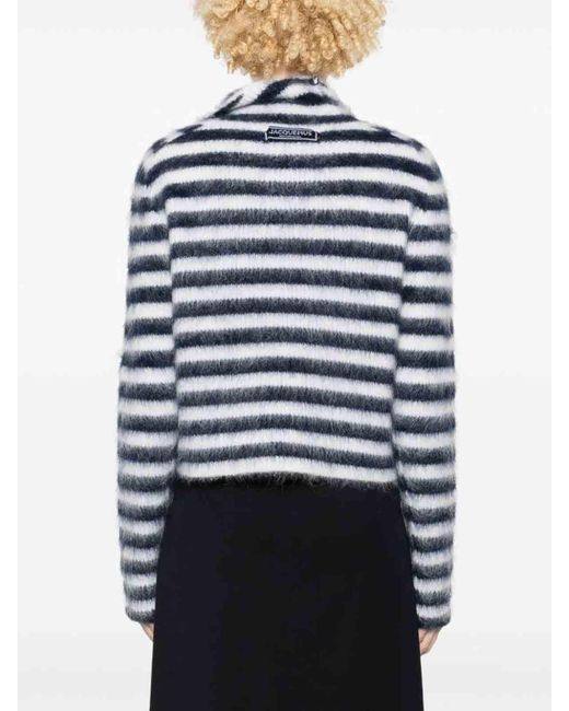 Jacquemus Blue Le Pull Marina Striped Wool Sweater