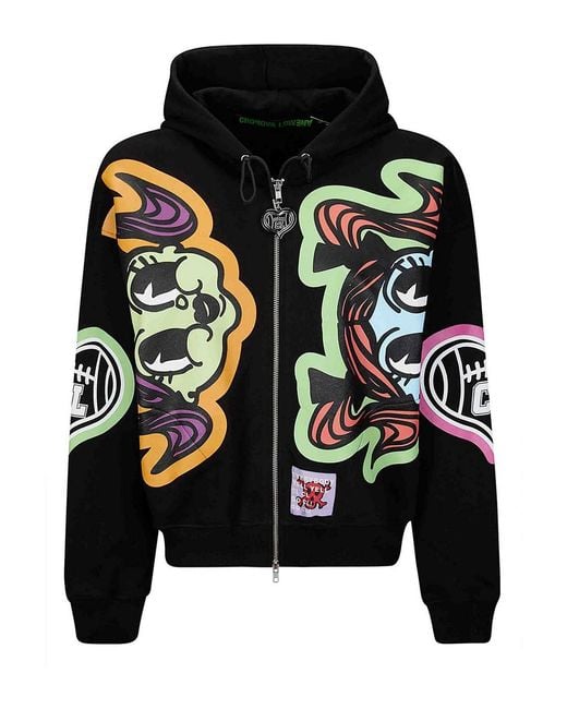 Chopova Lowena Black Imzy Lou Baby Zip Hoodie