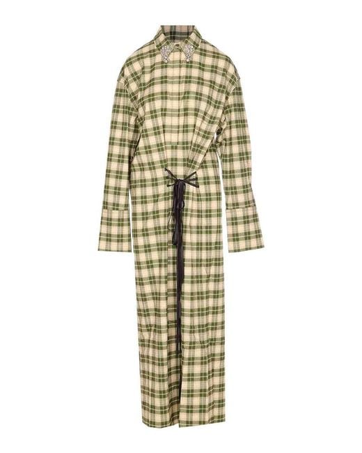 Essentiel Antwerp Metallic Jid Shirt Dress