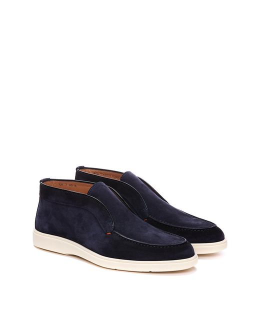 Santoni Blue Lace-Up Shoes for men