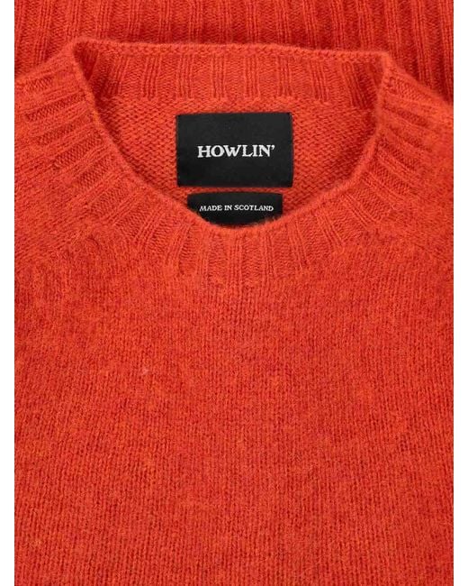 Howlin' By Morrison Red Sweater for men