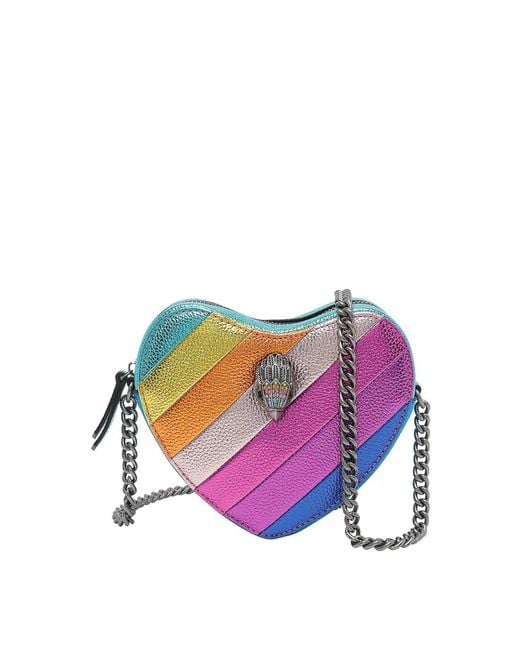 Kurt Geiger White Kensington Heart Crossbody Bag