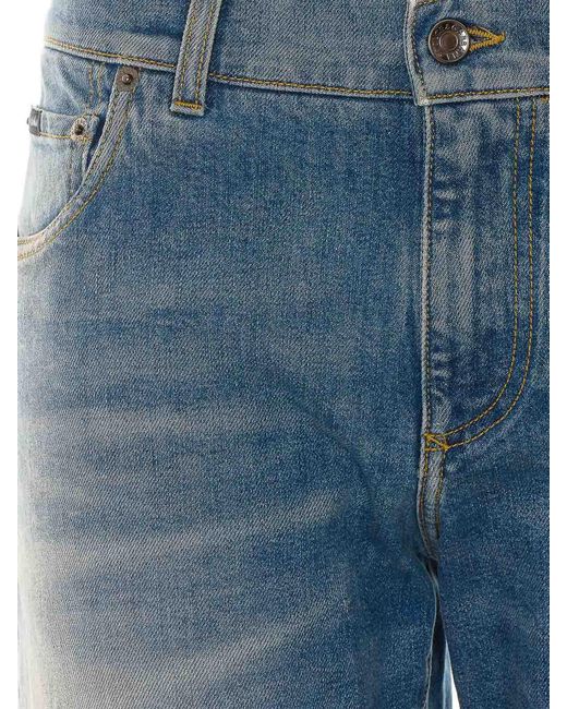 Dolce & Gabbana Blue Skinny Jeans for men