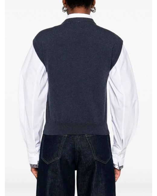 Brunello Cucinelli Blue Cashmere Knitted Vest