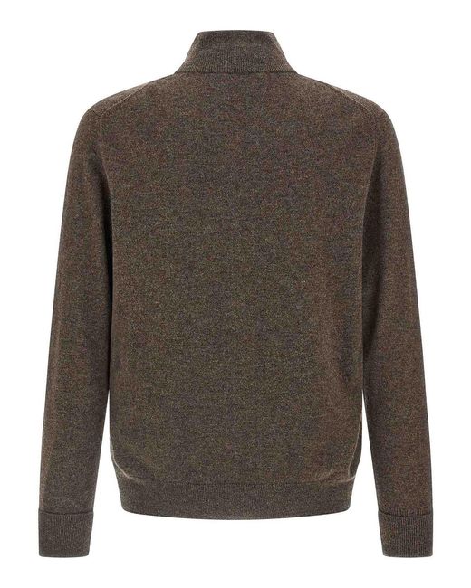 Ballantyne Gray Cardigan Argyle for men