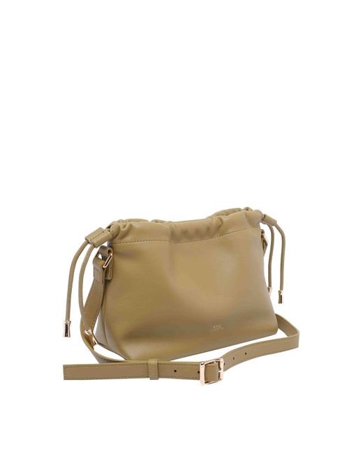 A.P.C. Green Mini Ninon Bucket Bag