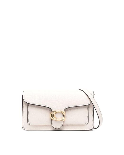 COACH Natural Tabby Chain Leather Clutch
