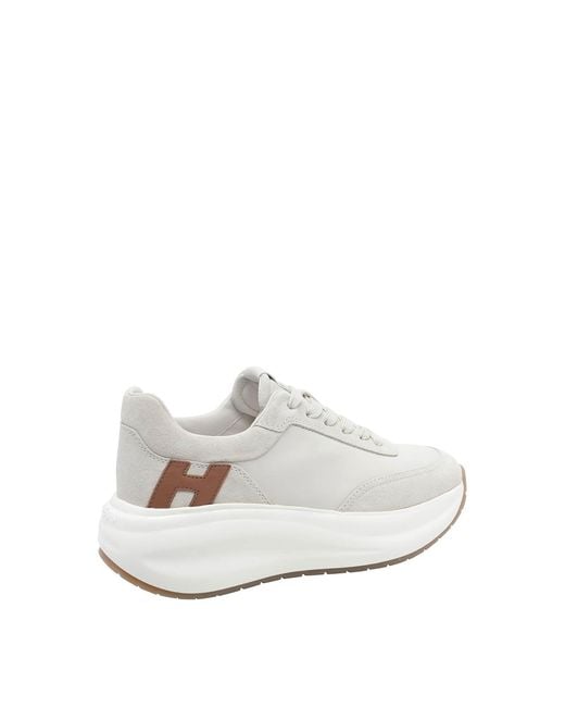 Hogan White H696 Maxi Sole Sneakers