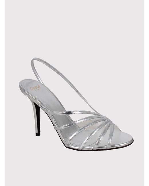 ALEVI White Star Heeled Sandal